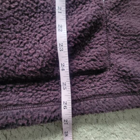 Carhartt Fleece Snap Pullover Mens XL Sherpa Relaxed Fit Jacket Grey Plum - Picture 5 of 13